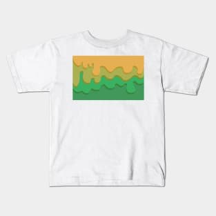 Organic colored background with waved pattern and gradient Kids T-Shirt